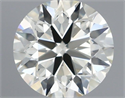 Natural Diamond 0.70 Carats, Round with Excellent Cut, K Color, VS2 Clarity and Certified by IGI