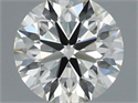 Natural Diamond 0.71 Carats, Round with Excellent Cut, L Color, VVS1 Clarity and Certified by IGI