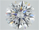 Lab Grown Diamond 3.90 Carats, Round with Excellent Cut, D Color, VS1 Clarity and Certified by IGI