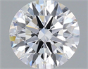 Lab Grown Diamond 0.89 Carats, Round with Ideal Cut, D Color, VVS2 Clarity and Certified by IGI