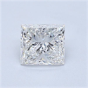 Natural Diamond 0.90 Carats, Princess with  Cut, G Color, VS2 Clarity and Certified by GIA