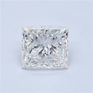 Picture of Natural Diamond 0.90 Carats, Princess with  Cut, G Color, VS2 Clarity and Certified by GIA