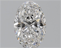 Natural Diamond 1.02 Carats, Oval with  Cut, D Color, SI1 Clarity and Certified by GIA