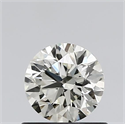 Natural Diamond 0.50 Carats, Round with Excellent Cut, N Color, VS1 Clarity and Certified by GIA