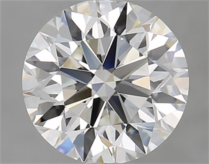 Picture of Natural Diamond 2.51 Carats, Round with Excellent Cut, H Color, VVS2 Clarity and Certified by GIA