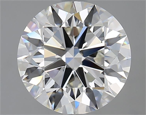 Foto Diamante Natural 2.50 quilates, Redondo , Color H, claridad VVS1 y certificado GIA de