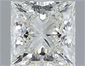 Natural Diamond 0.91 Carats, Princess with  Cut, H Color, VVS1 Clarity and Certified by IGI
