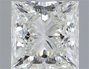 Picture of Natural Diamond 0.91 Carats, Princess with  Cut, H Color, VVS1 Clarity and Certified by IGI