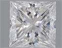 Natural Diamond 0.60 Carats, Princess with  Cut, F Color, VVS2 Clarity and Certified by GIA