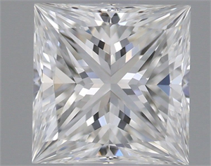 Picture of Natural Diamond 0.60 Carats, Princess with  Cut, F Color, VVS2 Clarity and Certified by GIA
