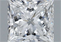 Natural Diamond 0.60 Carats, Princess with  Cut, E Color, VVS2 Clarity and Certified by GIA