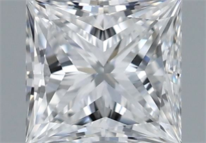 Picture of Natural Diamond 0.60 Carats, Princess with  Cut, E Color, VVS2 Clarity and Certified by GIA
