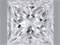 Natural Diamond 0.60 Carats, Princess with  Cut, D Color, VVS2 Clarity and Certified by GIA