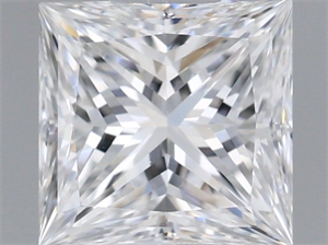 Picture of Natural Diamond 0.60 Carats, Princess with  Cut, D Color, VVS2 Clarity and Certified by GIA