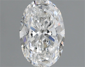 Foto Diamante Natural 0.60 quilates, Ovalado , Color F, claridad VVS2 y certificado GIA de
