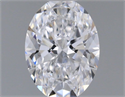Natural Diamond 0.73 Carats, Oval with  Cut, D Color, VVS2 Clarity and Certified by GIA