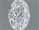 Natural Diamond 0.57 Carats, Oval with  Cut, D Color, VS2 Clarity and Certified by GIA