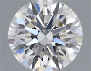 Picture of Natural Diamond 0.53 Carats, Round with Excellent Cut, H Color, VS2 Clarity and Certified by GIA