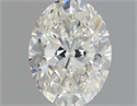 Natural Diamond 0.70 Carats, Oval with  Cut, I Color, VS2 Clarity and Certified by GIA