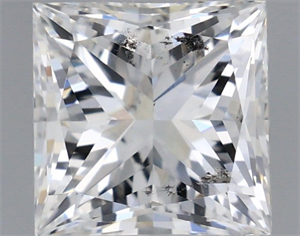 Picture of Natural Diamond 1.01 Carats, Princess with  Cut, H Color, SI2 Clarity and Certified by GIA
