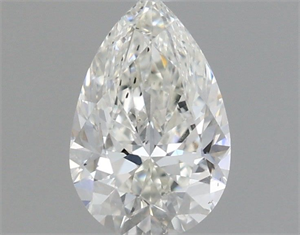 Picture of Natural Diamond 0.61 Carats, Pear with  Cut, I Color, SI2 Clarity and Certified by GIA