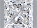 Natural Diamond 1.01 Carats, Princess with  Cut, E Color, SI2 Clarity and Certified by GIA