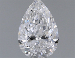 Picture of Natural Diamond 0.66 Carats, Pear with  Cut, D Color, SI2 Clarity and Certified by GIA