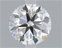 Natural Diamond 0.50 Carats, Round with Very Good Cut, G Color, VVS2 Clarity and Certified by GIA