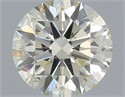 Natural Diamond 0.40 Carats, Round with Excellent Cut, K Color, SI1 Clarity and Certified by IGI