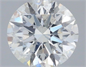 Natural Diamond 0.50 Carats, Round with Excellent Cut, F Color, I1 Clarity and Certified by IGI