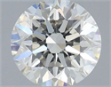 Natural Diamond 0.52 Carats, Round with Very Good Cut, I Color, SI1 Clarity and Certified by IGI