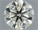 Natural Diamond 0.50 Carats, Round with Very Good Cut, K Color, SI2 Clarity and Certified by IGI
