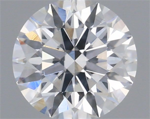 Picture of Natural Diamond 0.42 Carats, Round with Excellent Cut, F Color, SI1 Clarity and Certified by IGI