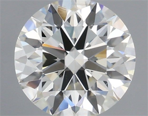 Picture of Natural Diamond 0.56 Carats, Round with Excellent Cut, H Color, SI1 Clarity and Certified by IGI