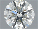 Natural Diamond 0.50 Carats, Round with Excellent Cut, I Color, SI1 Clarity and Certified by IGI
