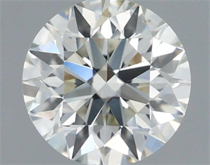 Picture of Natural Diamond 0.50 Carats, Round with Excellent Cut, I Color, SI1 Clarity and Certified by IGI