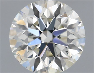 Picture of Natural Diamond 0.52 Carats, Round with Excellent Cut, I Color, SI1 Clarity and Certified by IGI