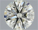 Natural Diamond 0.40 Carats, Round with Excellent Cut, K Color, SI2 Clarity and Certified by IGI