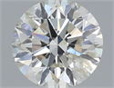 Natural Diamond 0.41 Carats, Round with Excellent Cut, I Color, I1 Clarity and Certified by IGI