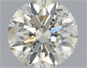 Natural Diamond 0.51 Carats, Round with Excellent Cut, K Color, I1 Clarity and Certified by IGI