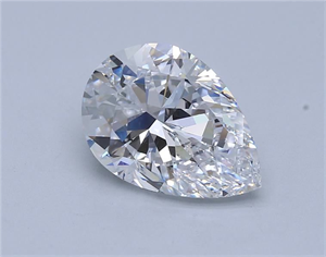 Picture of Natural Diamond 5.02 Carats, Pear with  Cut, D Color, VS2 Clarity and Certified by GIA