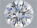 Lab Grown Diamond 1.29 Carats, Round with Ideal Cut, D Color, VS2 Clarity and Certified by IGI