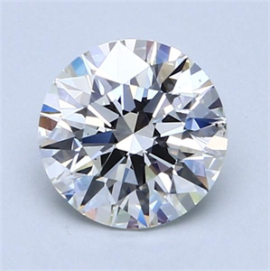 Picture of Natural Diamond 1.01 Carats, Princess with  Cut, E Color, VS2 Clarity and Certified by GIA
