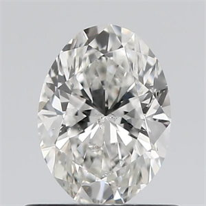 Picture of Natural Diamond 0.70 Carats, Oval with  Cut, G Color, I1 Clarity and Certified by GIA