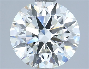 Picture of Natural Diamond 2.50 Carats, Round with Excellent Cut, H Color, VVS1 Clarity and Certified by IGI