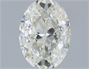 Natural Diamond 0.60 Carats, Oval with  Cut, J Color, VS1 Clarity and Certified by GIA