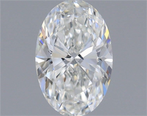 Picture of Natural Diamond 0.61 Carats, Oval with  Cut, G Color, IF Clarity and Certified by GIA
