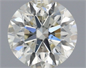 Natural Diamond 0.54 Carats, Round with Excellent Cut, J Color, SI2 Clarity and Certified by IGI