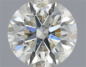 Picture of Natural Diamond 0.54 Carats, Round with Excellent Cut, J Color, SI2 Clarity and Certified by IGI