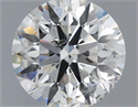 Natural Diamond 0.70 Carats, Round with Excellent Cut, H Color, SI2 Clarity and Certified by IGI